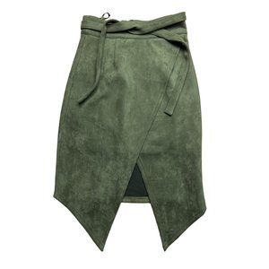 Nude Microfiber Faux Suede Skirt Size Medium